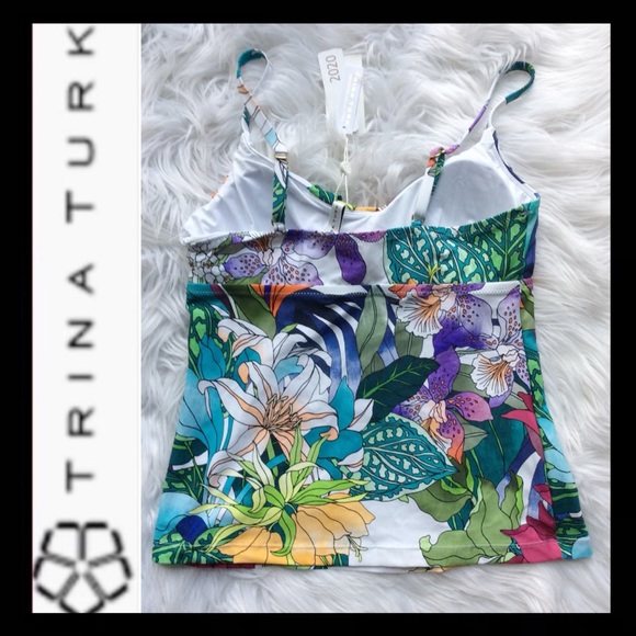 NWT Trina Turk Amazonia Tankini Top - Picture 7 of 12